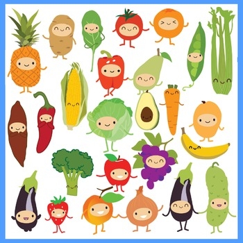 cute pictures of fruits and vegetables