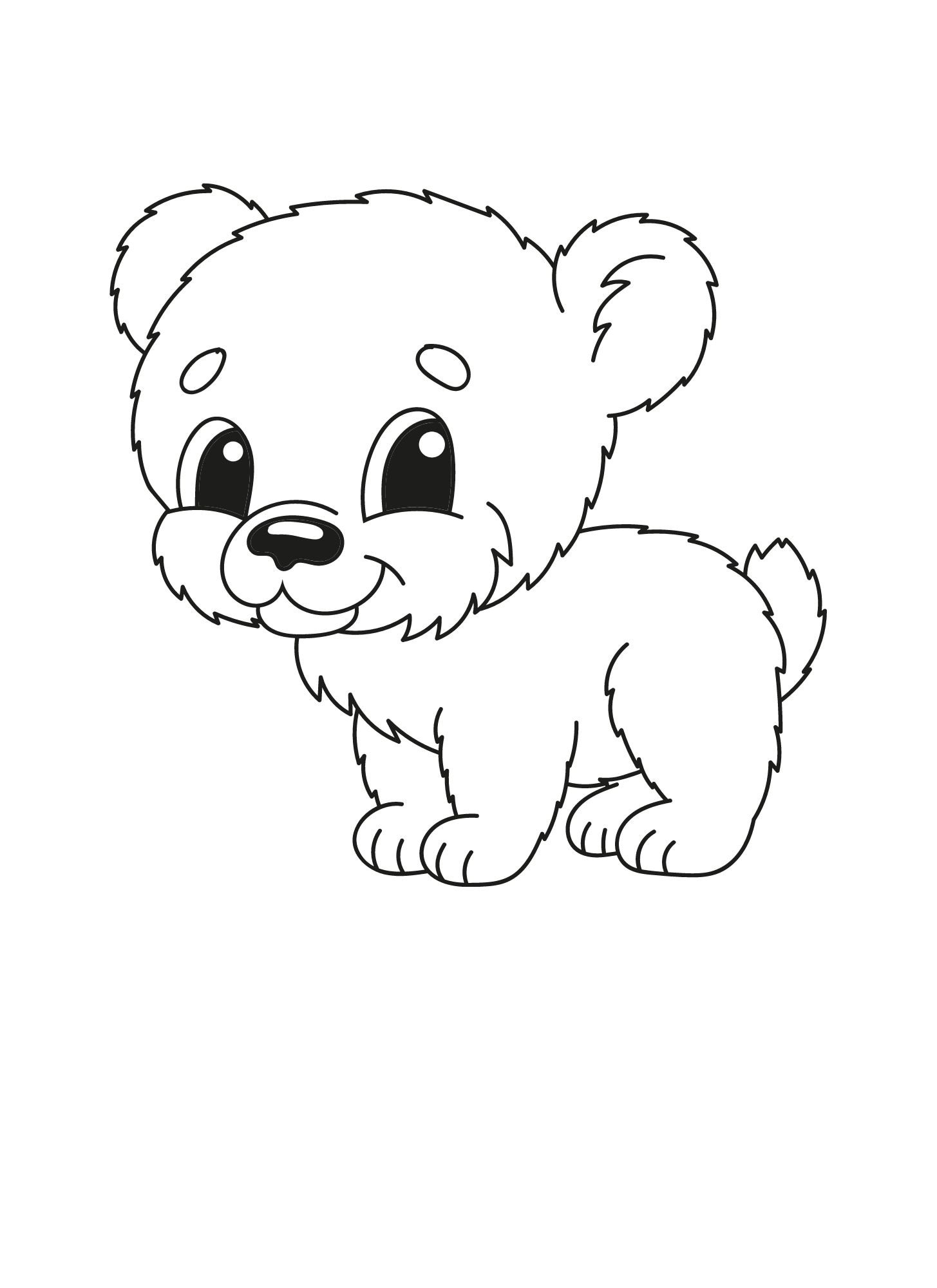 Cute Printable Animal Coloring Pages Etsy