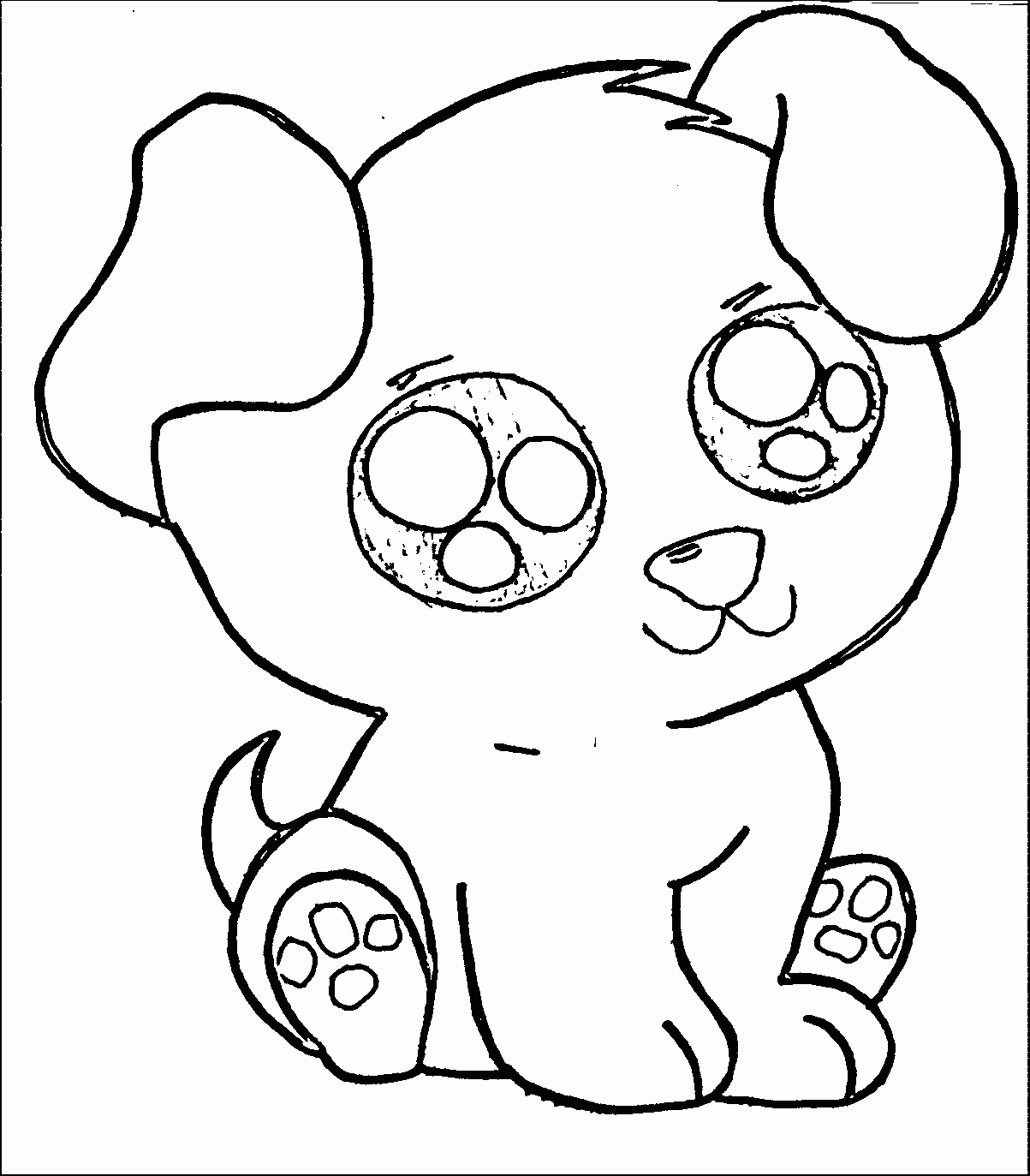 Cute Puppy Coloring Pages Printable Printable Templates