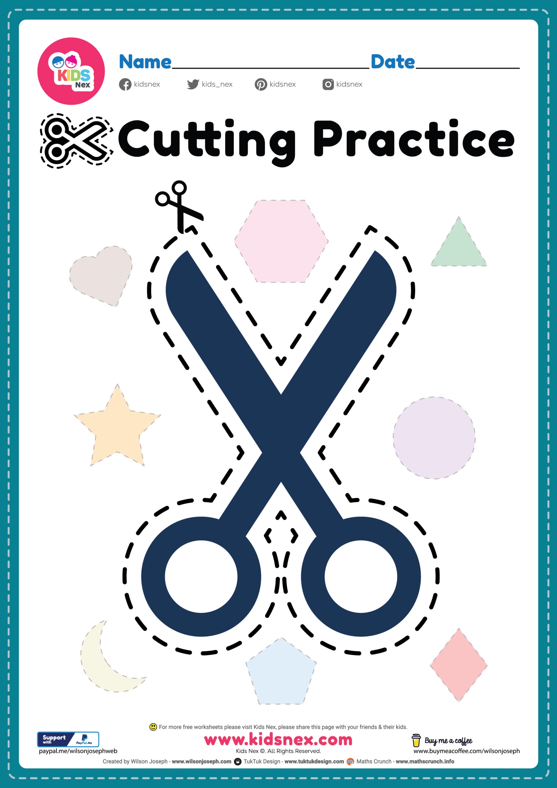 Cutting Activities Preschool Printable