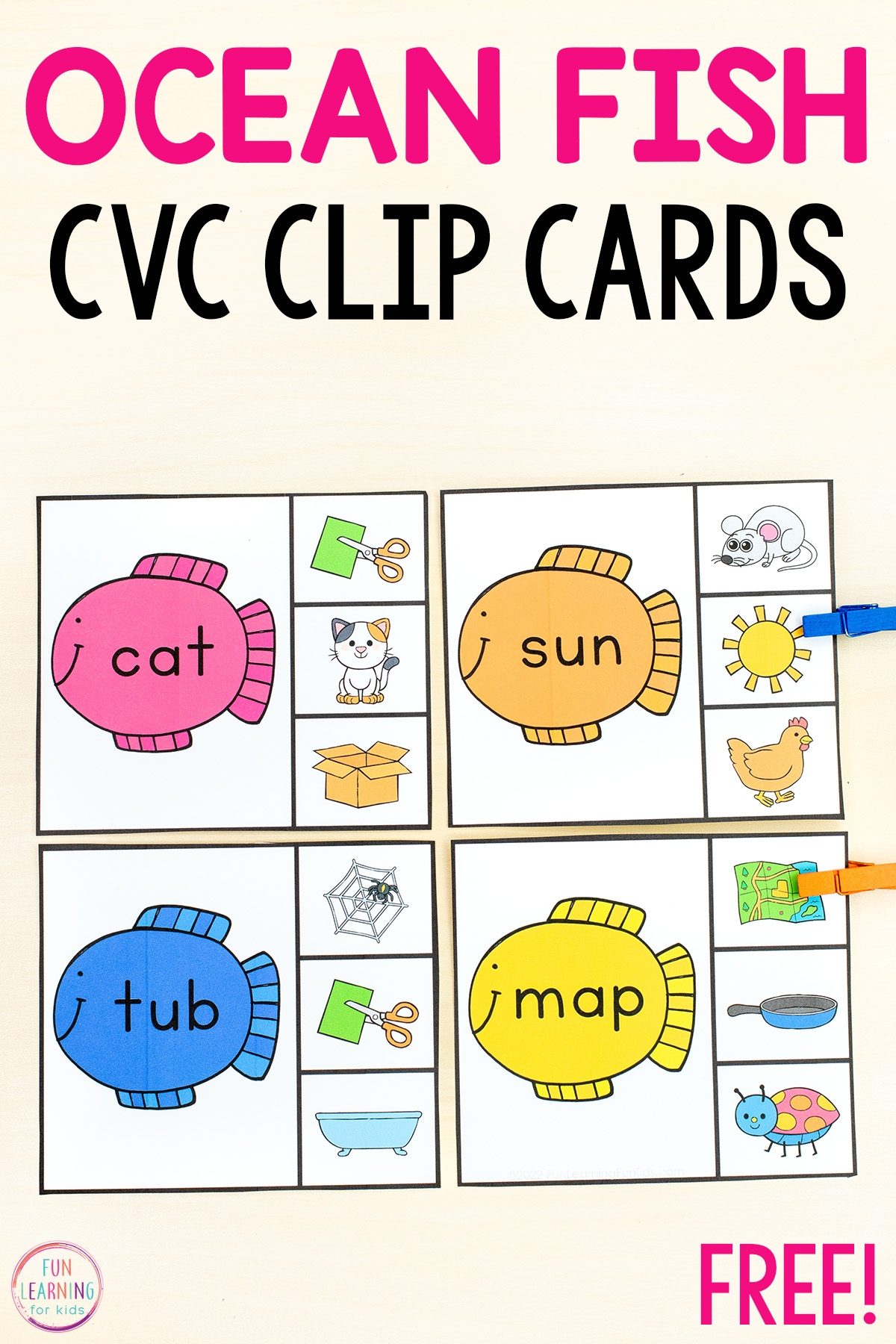 Cvc Picture Cards Free Printable Printable Templates Free