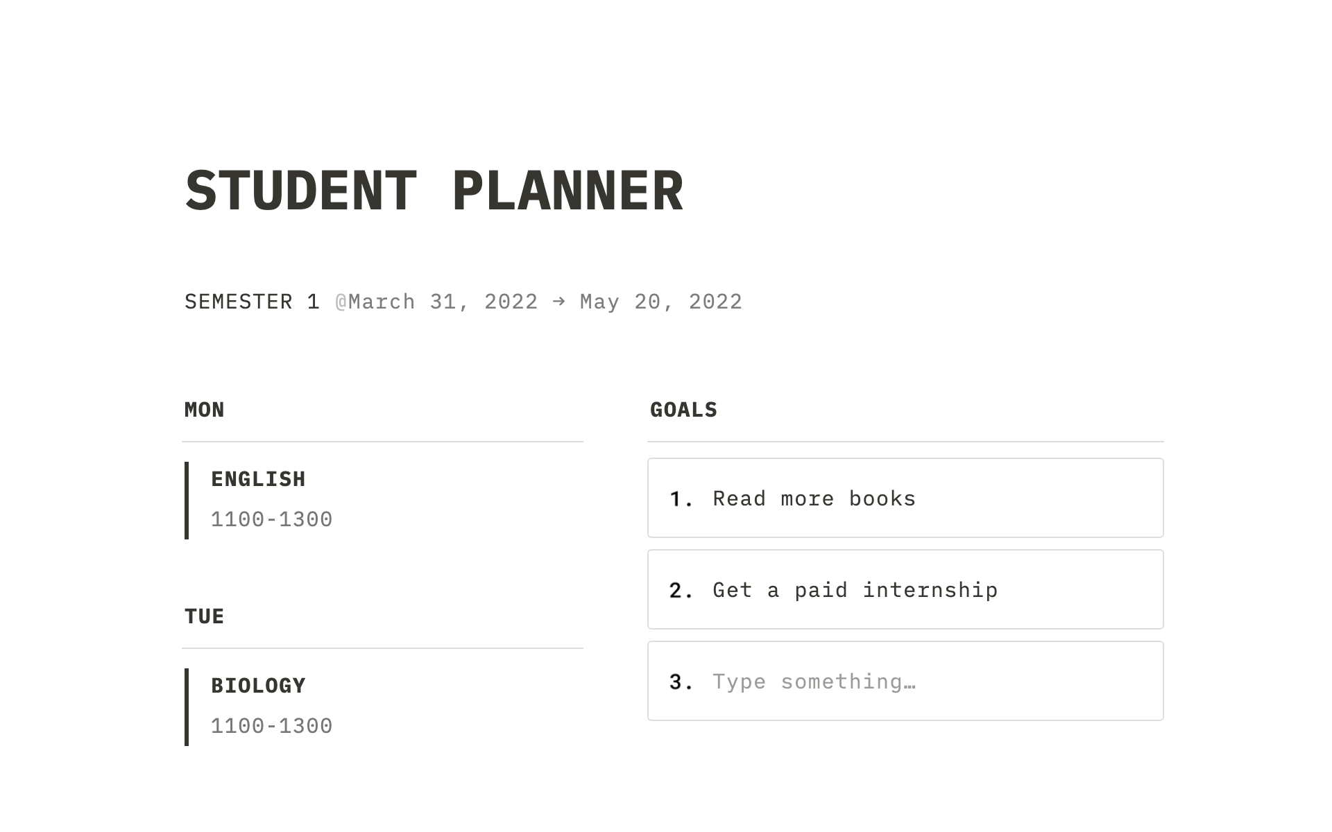Daily Study Plan Template Infoupdate