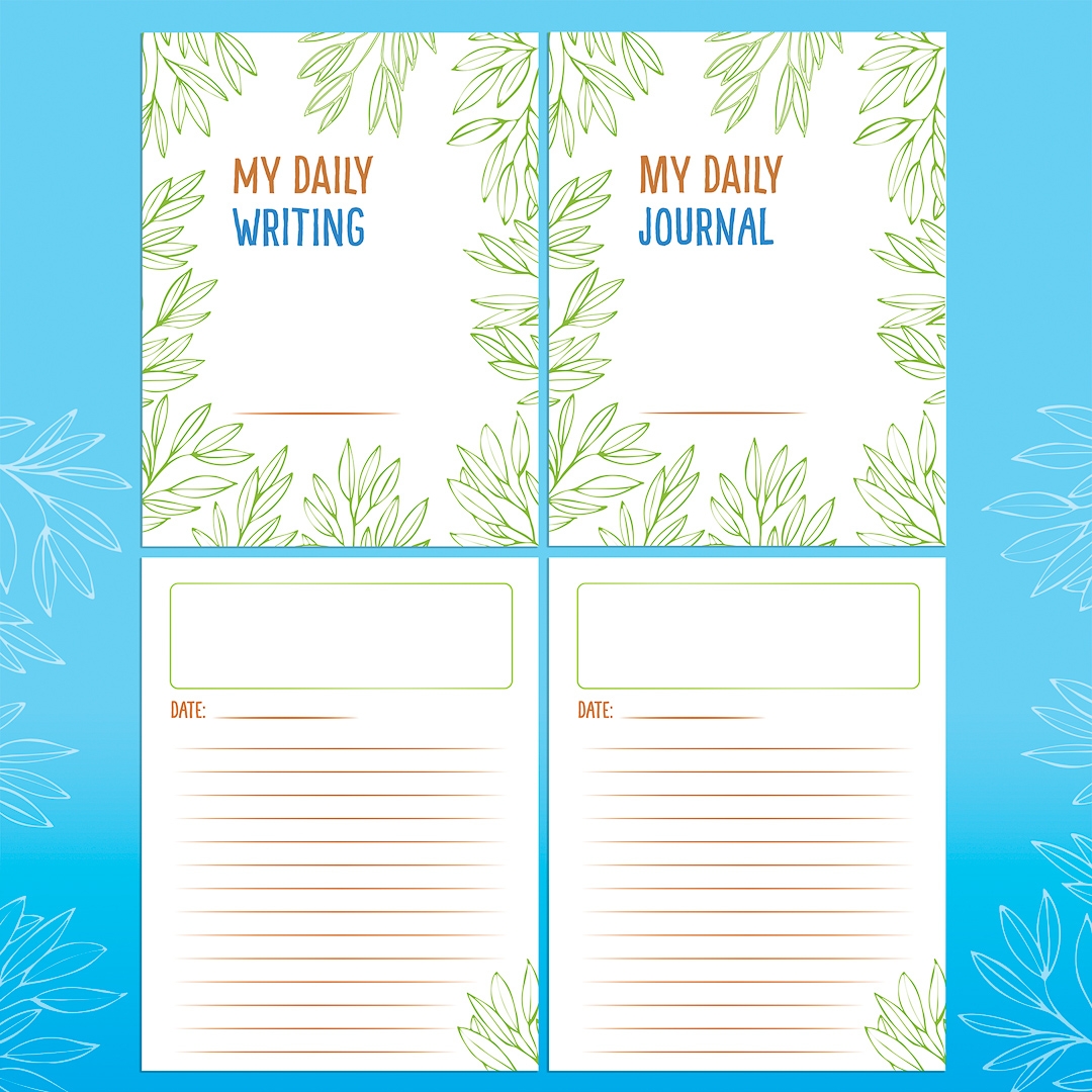make your own journal pages with activity boxes free printable