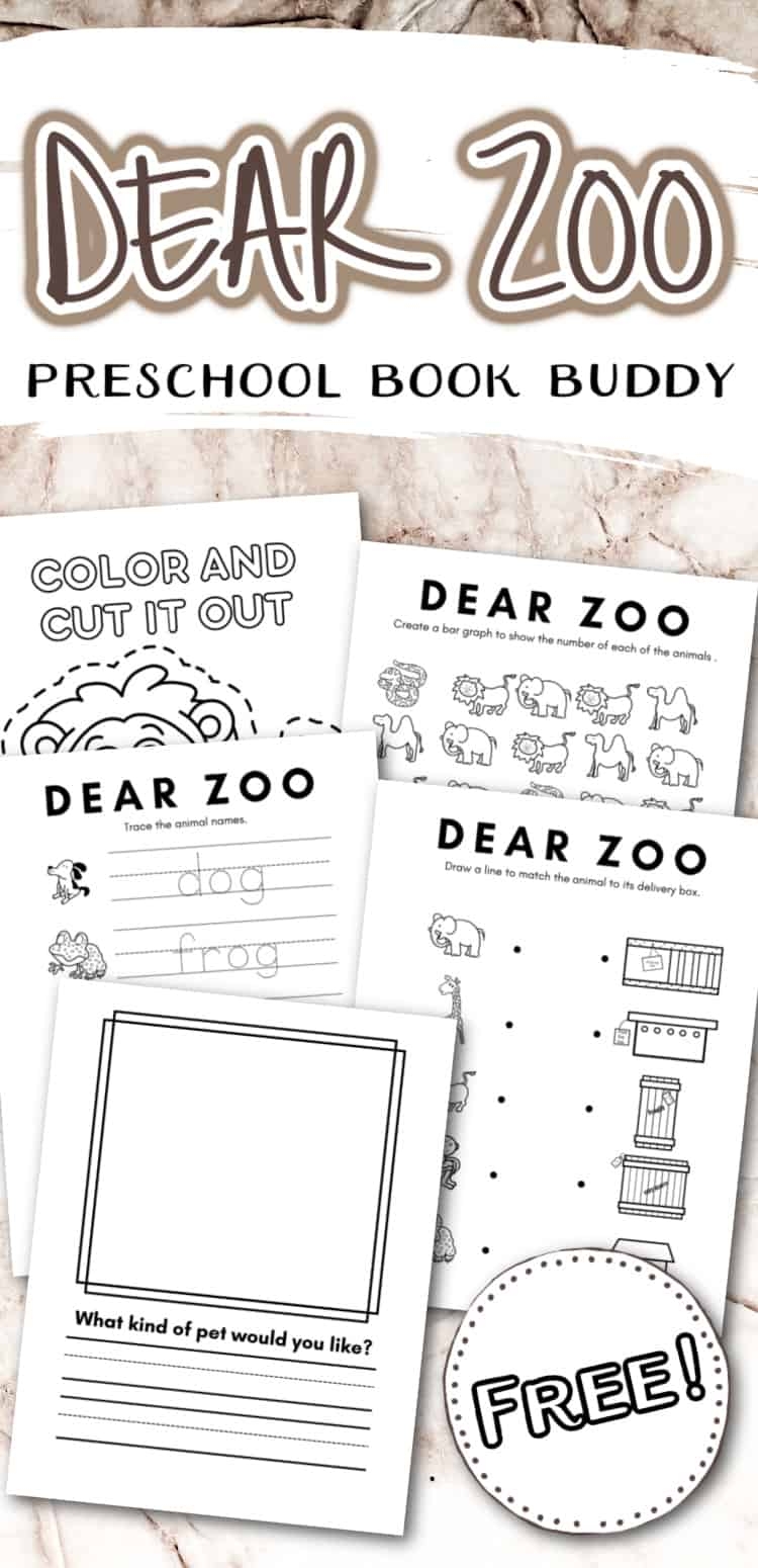 Dear Zoo Printable Activities For Preschoolers
