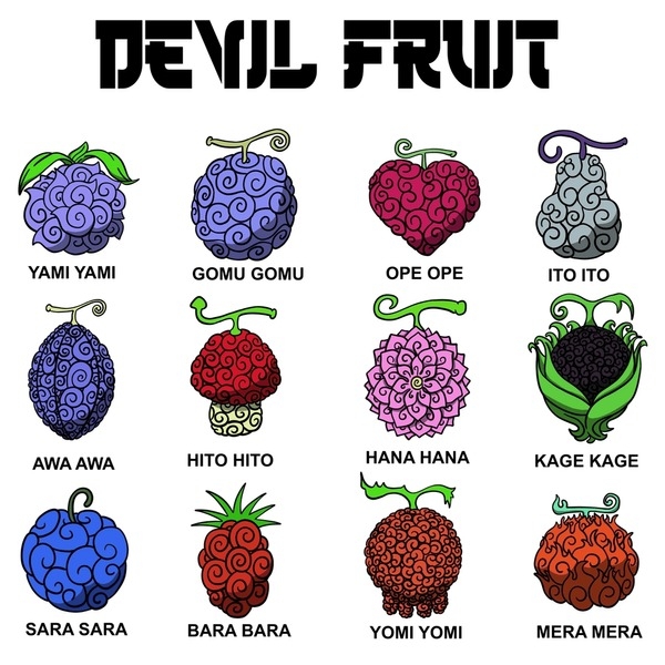 one piece devil fruit list with pictures
