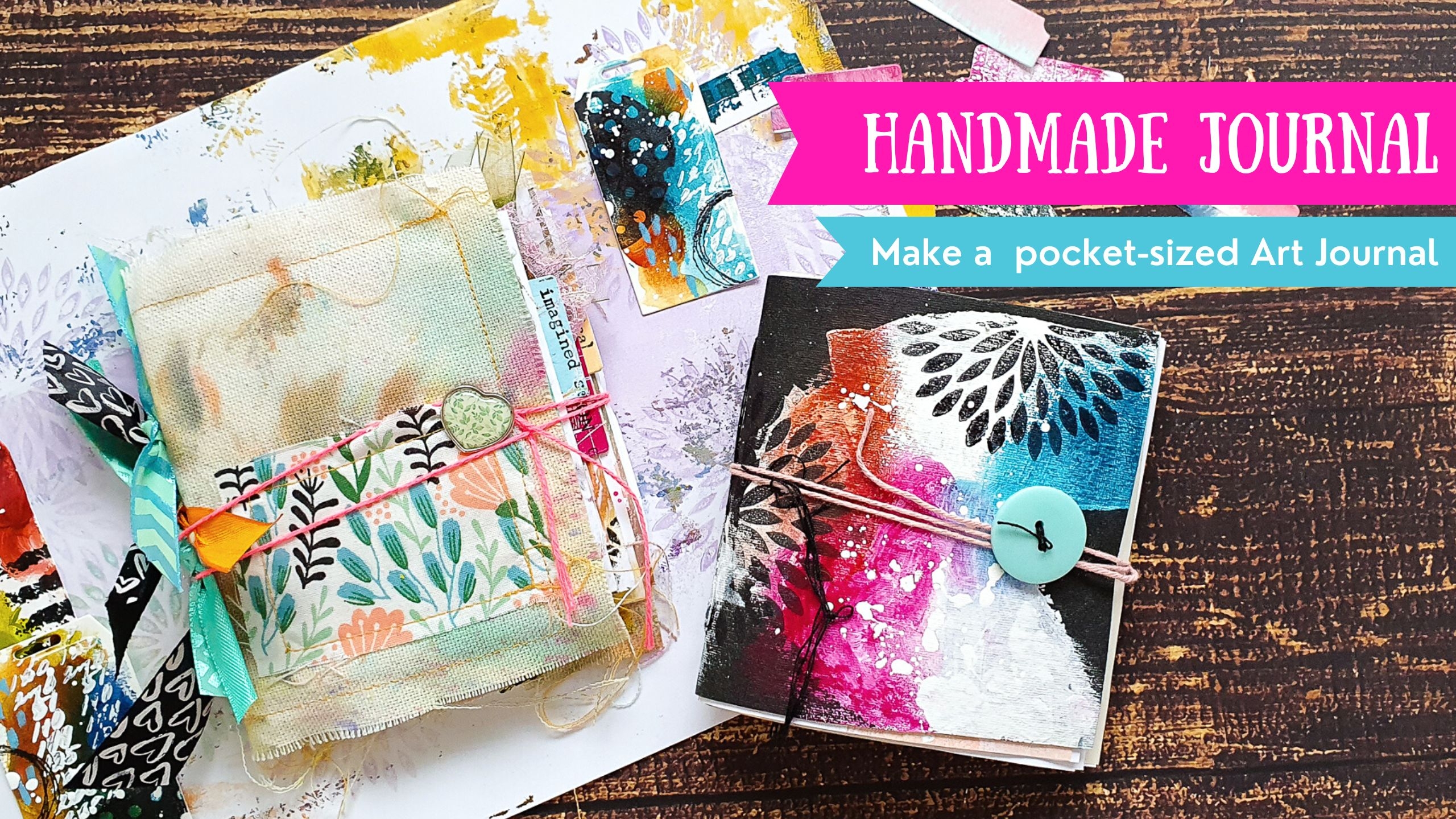DIY Art Journal How To Make Your Own Journal Free Video Tutorial