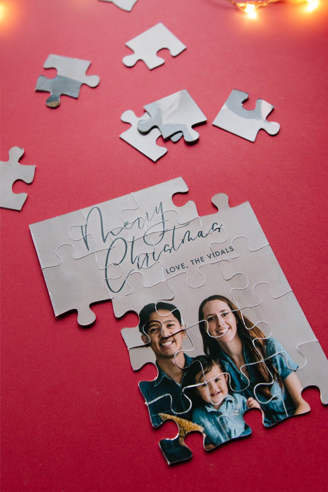DIY Custom Cricut Jigsaw Puzzle Gilded Stork