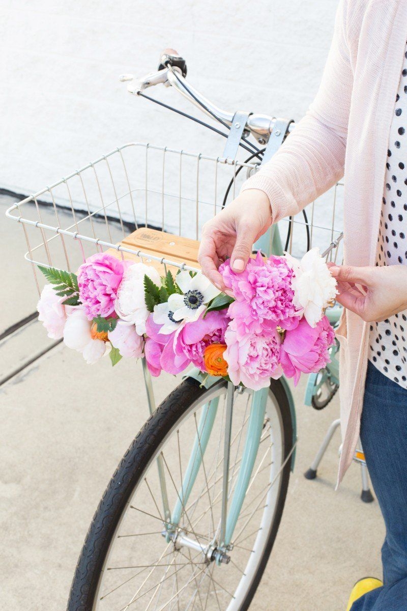 DIY Floral Bike Basket Cruiser Bike Accessories Bike Decorations 