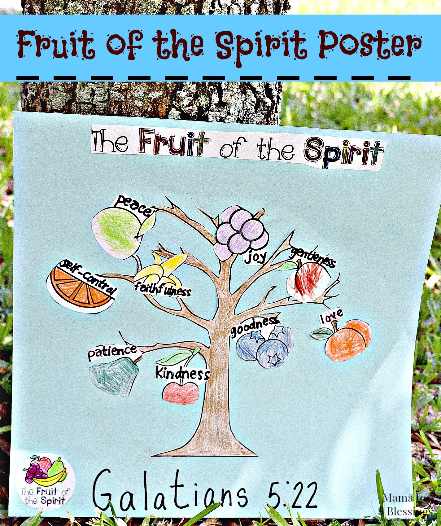 DIY Fruit Of The Spirit Poster KidsCraft