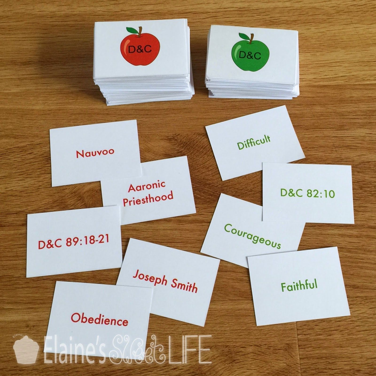 free printable apples to apples game