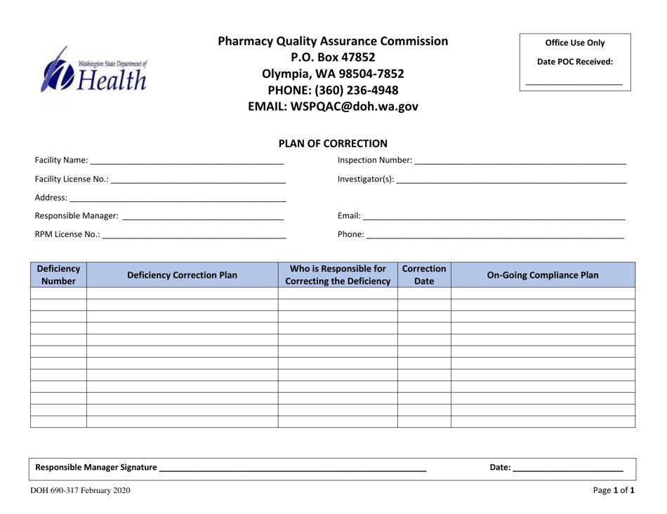 DOH Form 690 317 Fill Out Sign Online And Download Printable PDF 