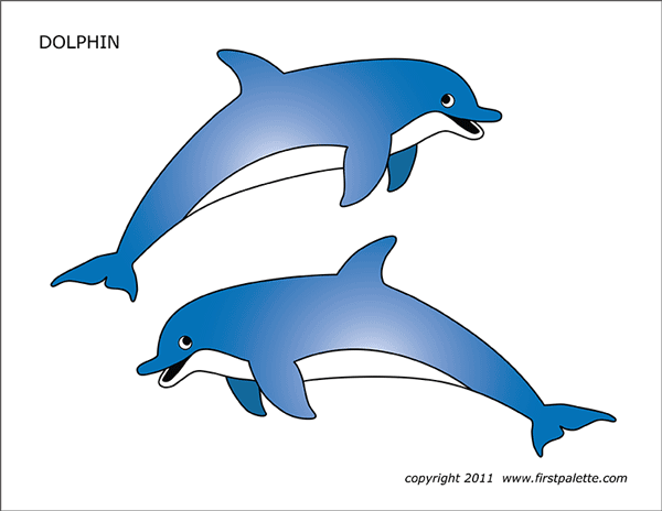 Dolphin Printable Dolphin Template Printable Templates Coloring Animal