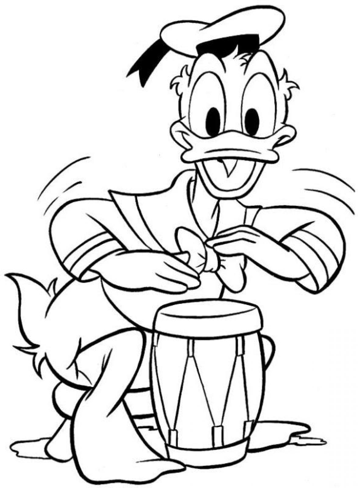 Donald Duck Printable Coloring Pages ColoringMe