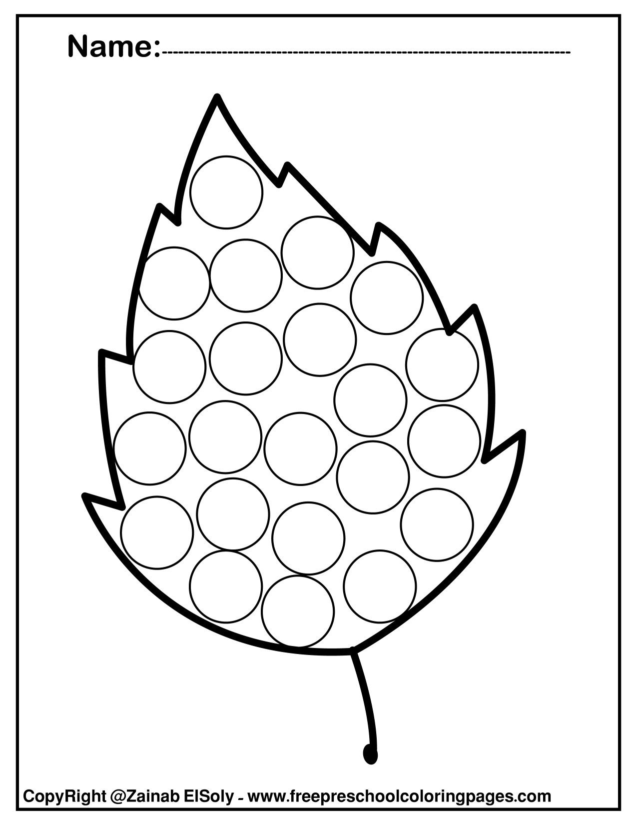 free printable dot marker pictures