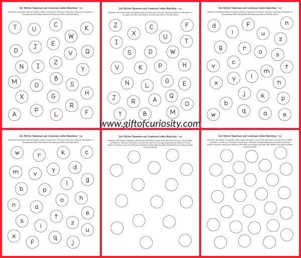 Dot Sticker Printables