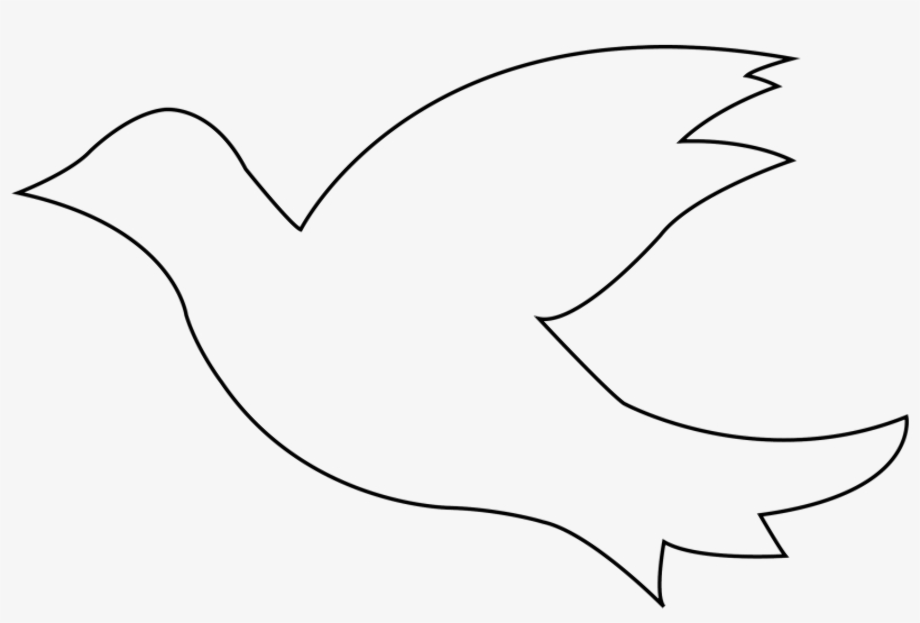 free printable picture of a dove