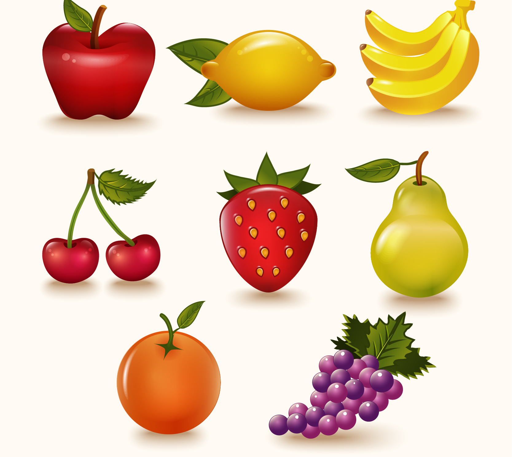 Download 50 Free Vector Fruits Vegetables Icons