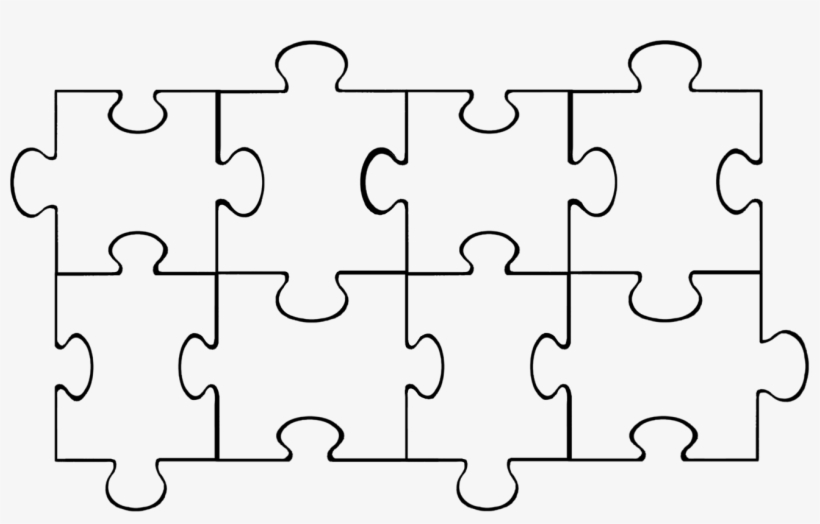 Download Puzzle Piece Template Blank 8 Piece Puzzle Template HD 