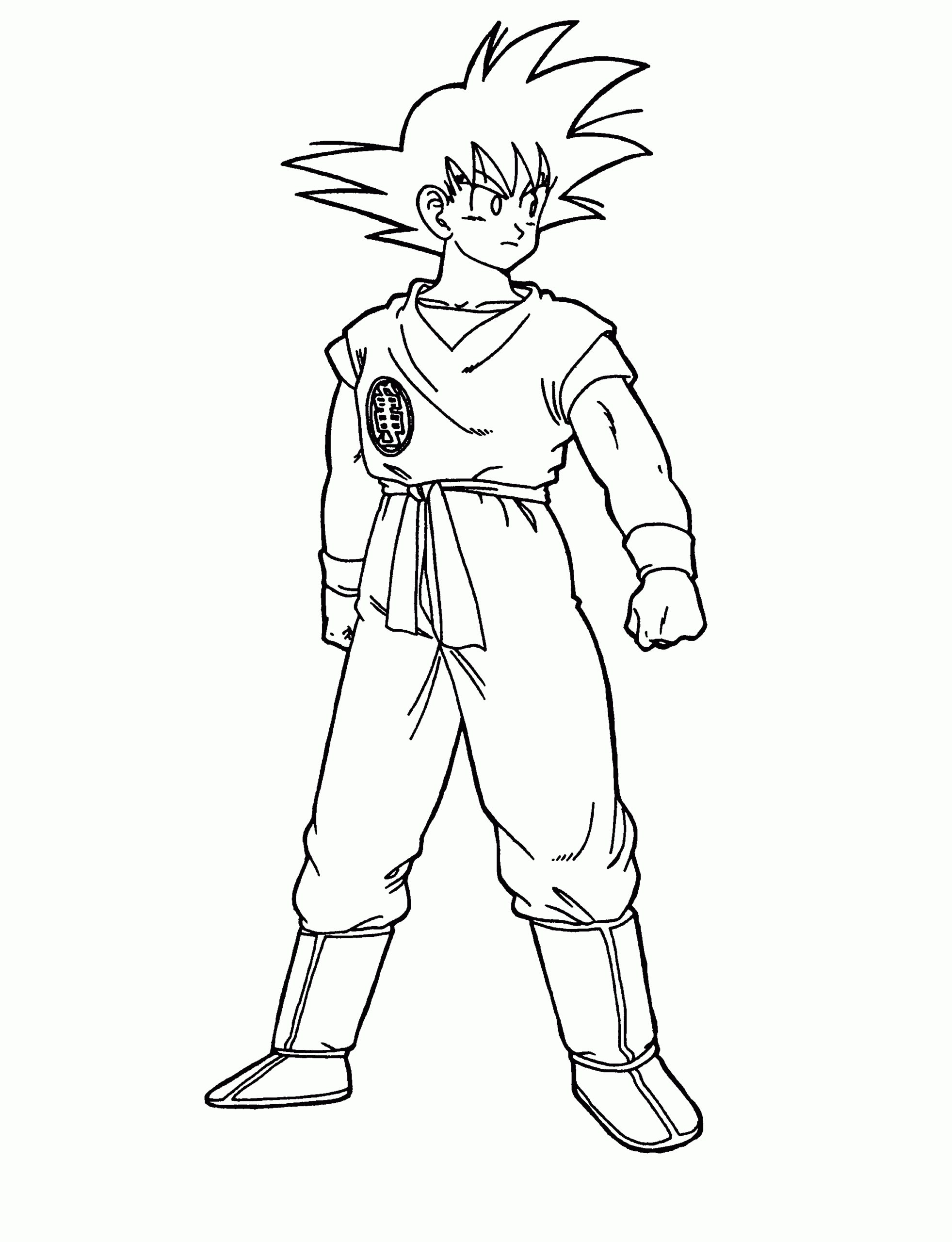 Dragon Ball Z Printable Coloring Pages