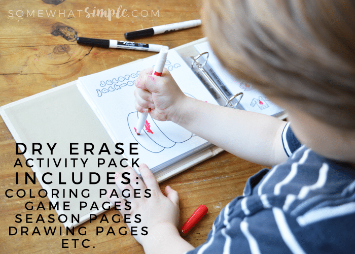 Dry Erase Activity Book Free Printables