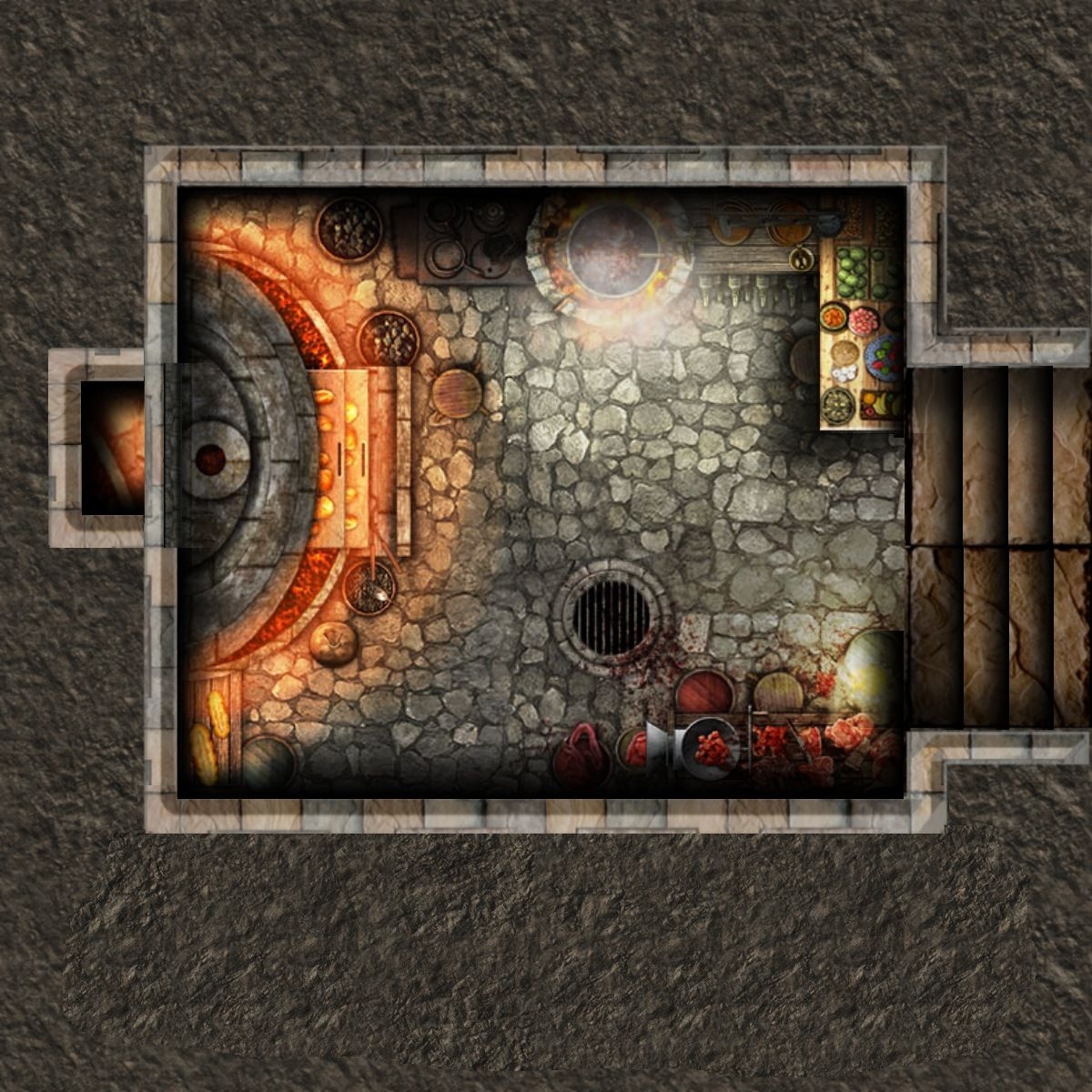 free midevil printable tiles for tabletop rpg games