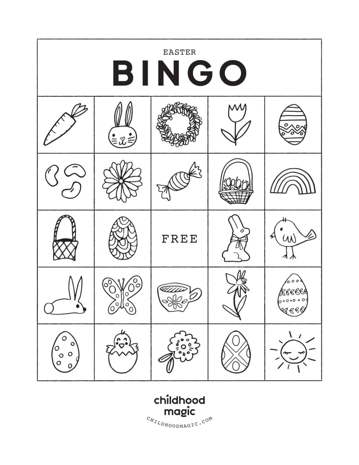 bingo with pictures printable