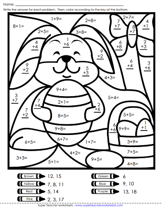 math worksheets easter
