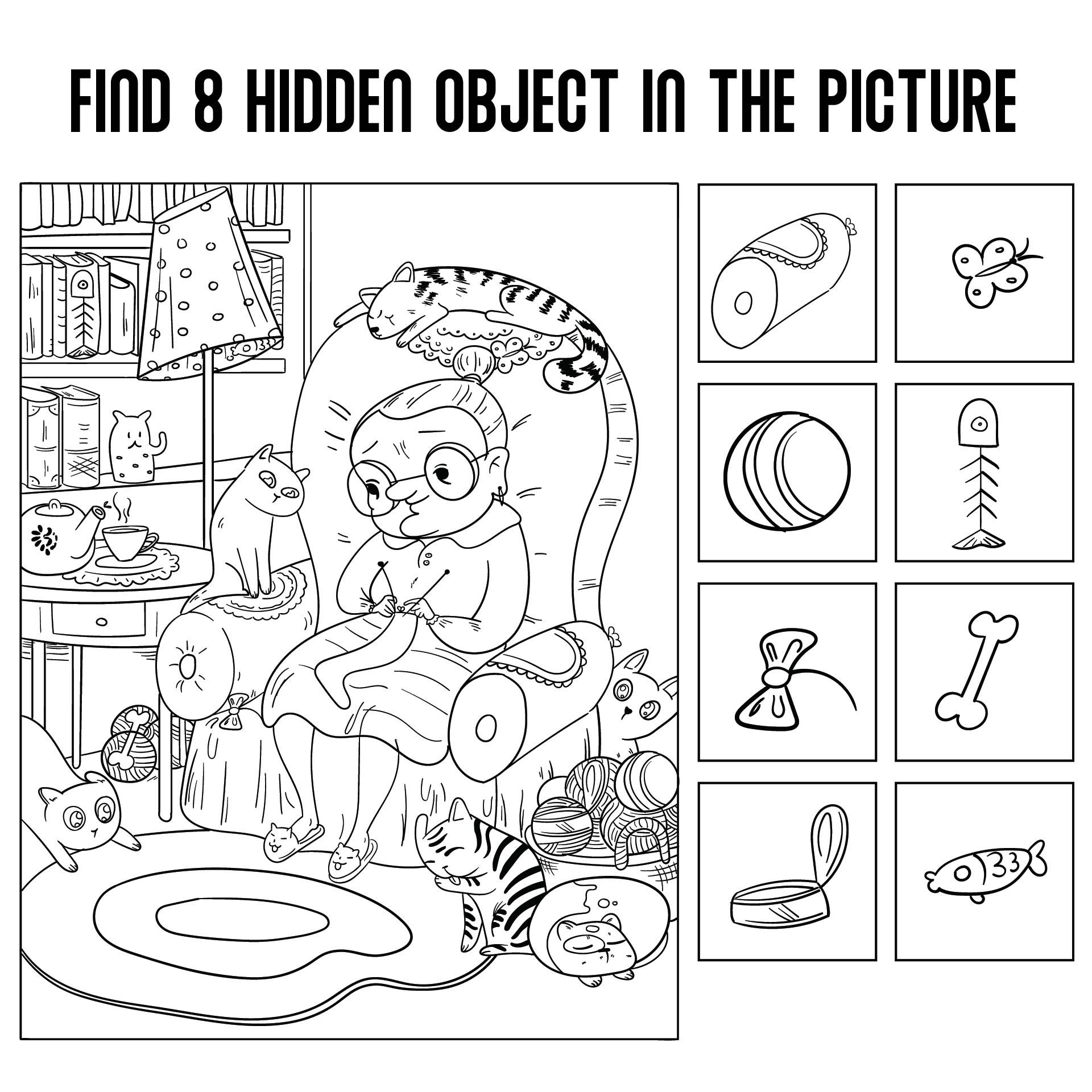 Easy Hidden Object 6 Free PDF Printables Printablee Hidden