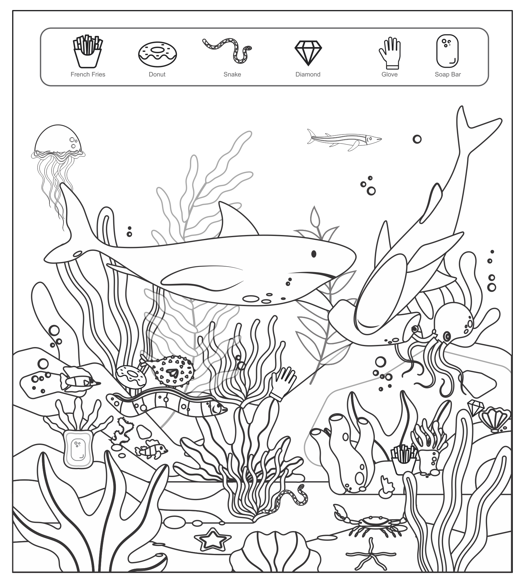 Easy Hidden Pictures Printable Printable Word Searches