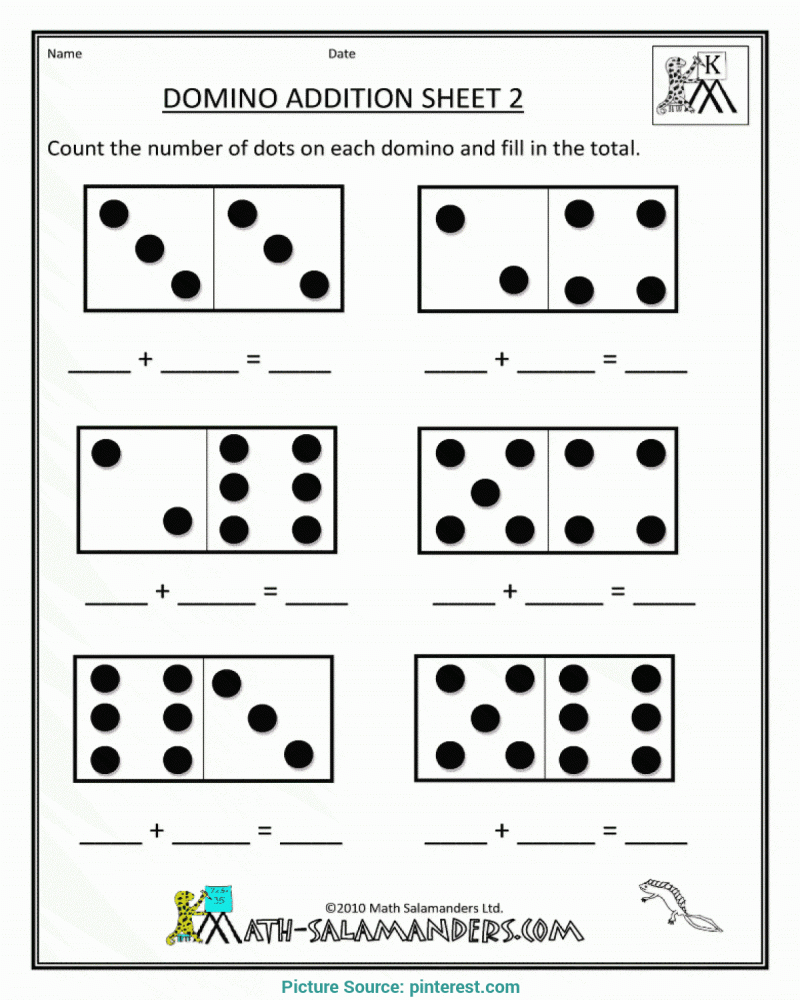 Easy Math Worksheets Printable For Kindergarten Additio Math