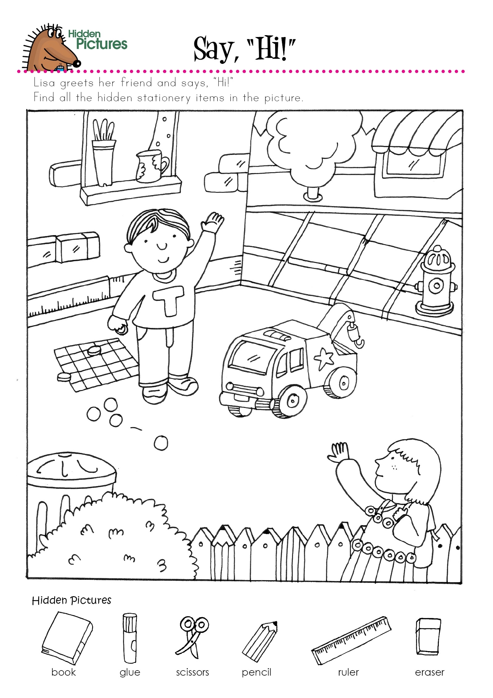 Easy Printable Hidden Object Worksheets