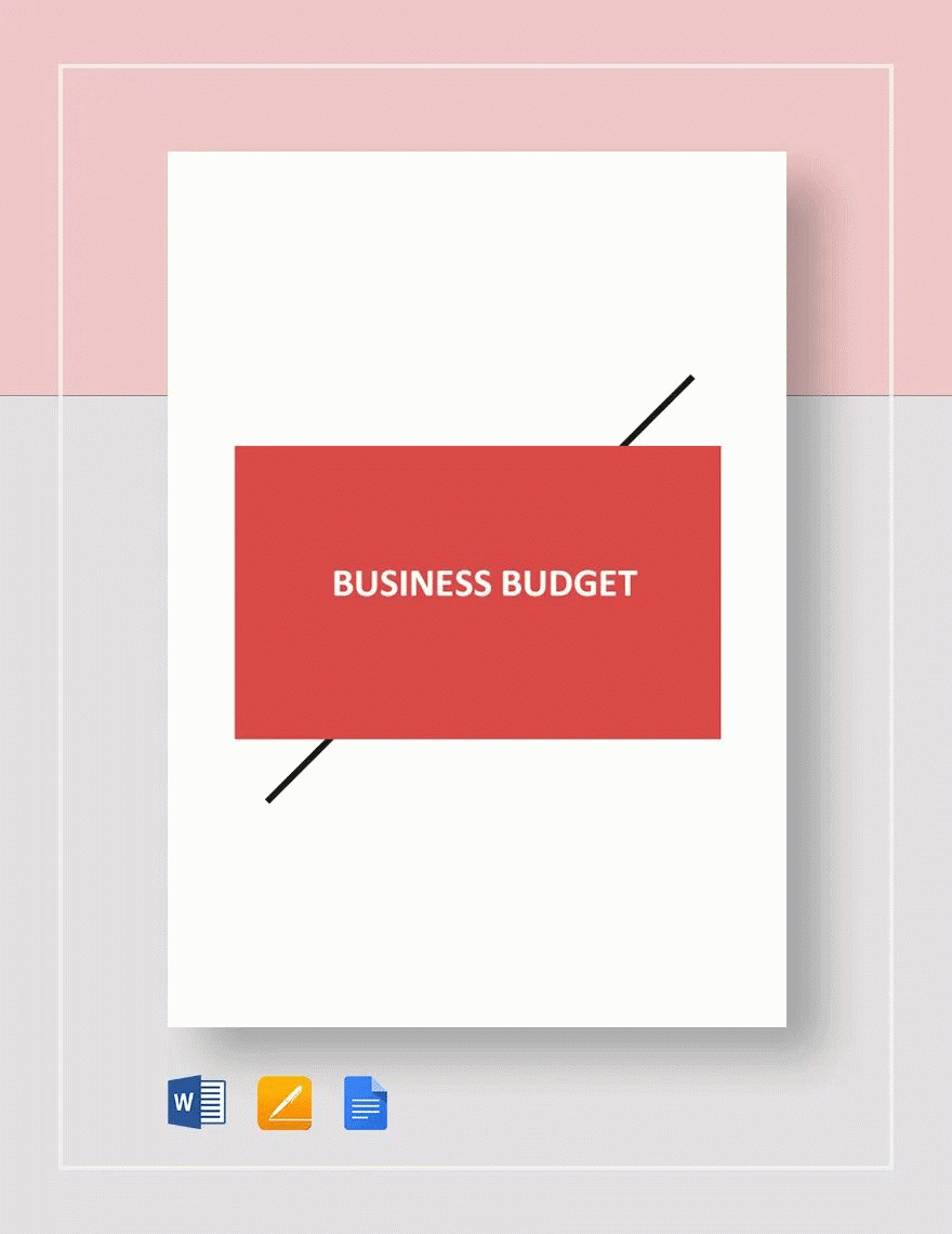 Editable Annual Budget Plan Templates In Apple Pages To Download