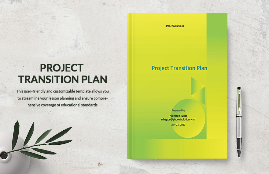 Editable Transition Plan Templates In PDF To Download