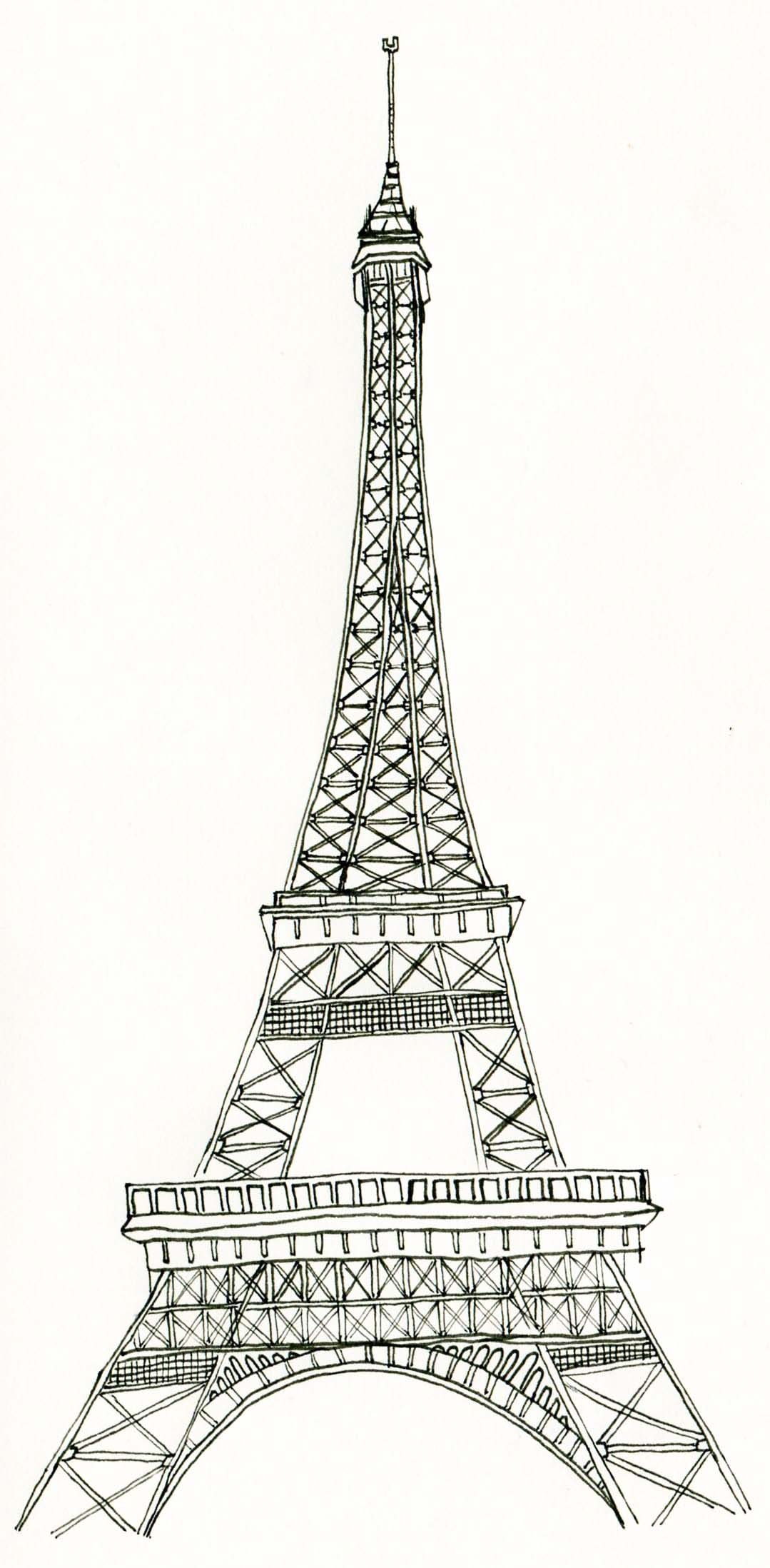Eiffel Tower Coloring Page Free Printable Eiffel Tower Coloring Pages 