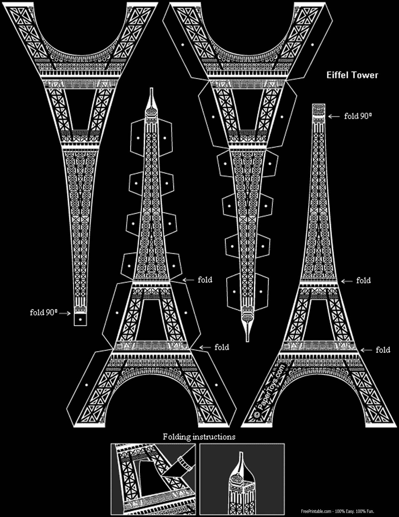 eiffel tower printable pictures