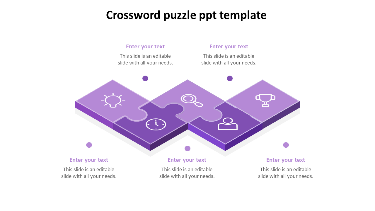 Elegant Crossword Puzzle PPT Template Presentation