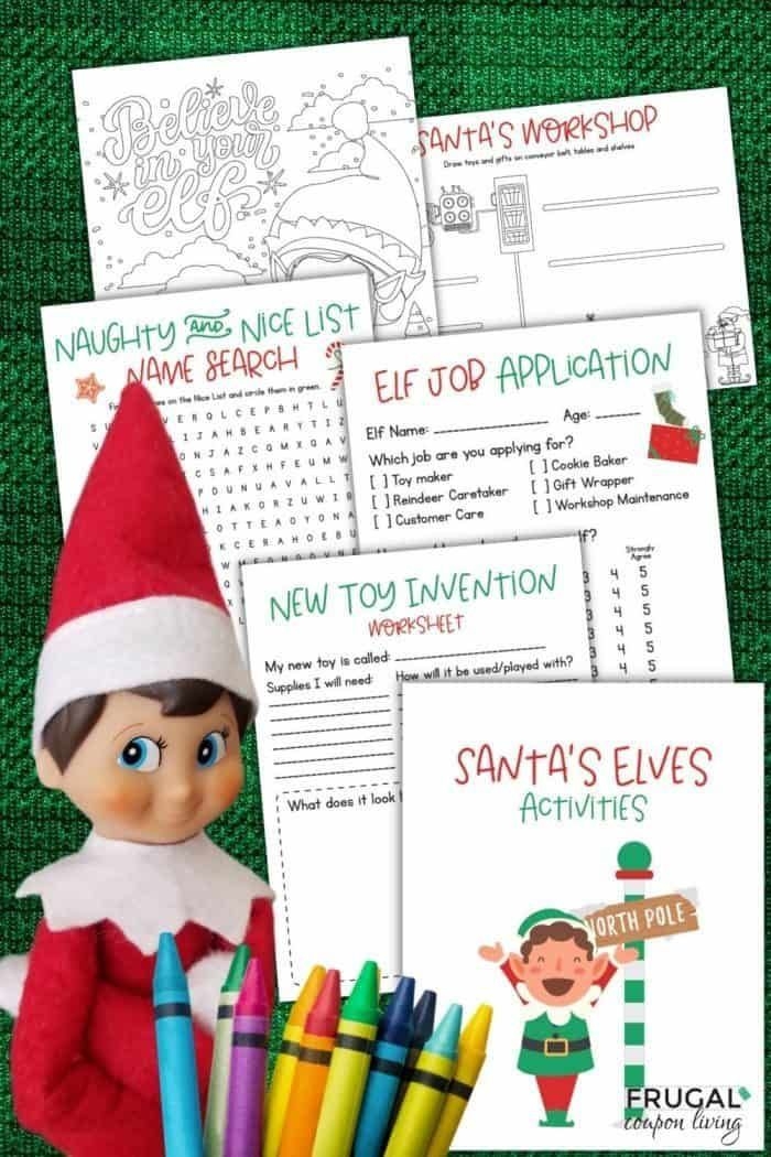 Elf On The Shelf Activity Printables And Coloring Pages Fun Christmas 