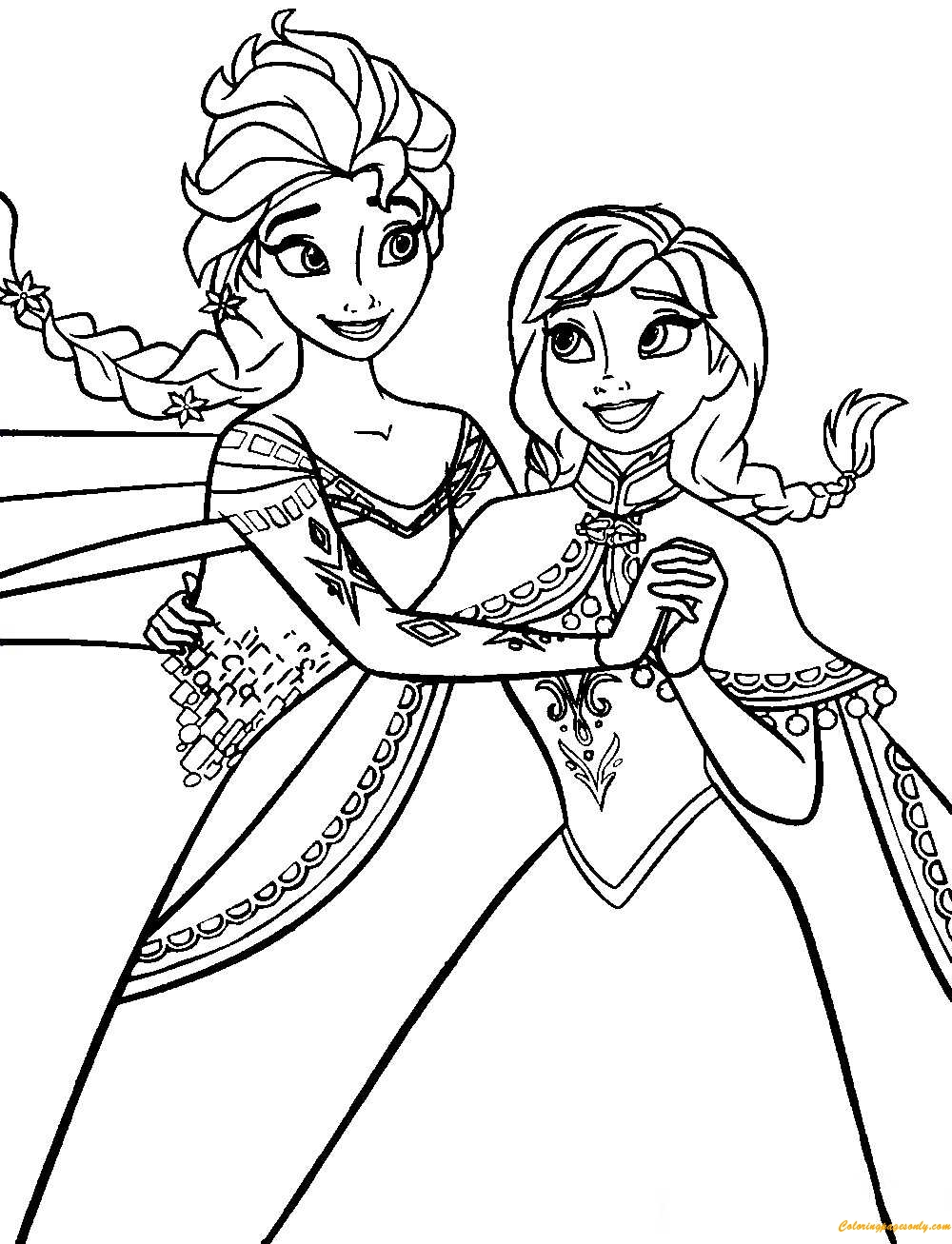 Elsa And Anna Printable