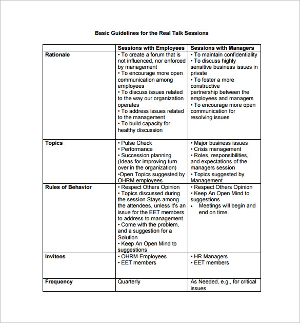 action plan template for employee
