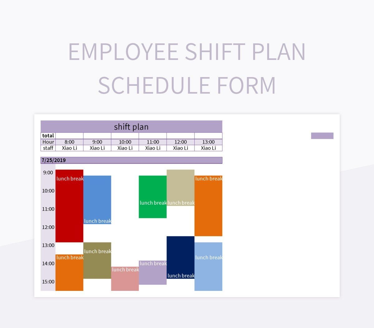 shift plan template