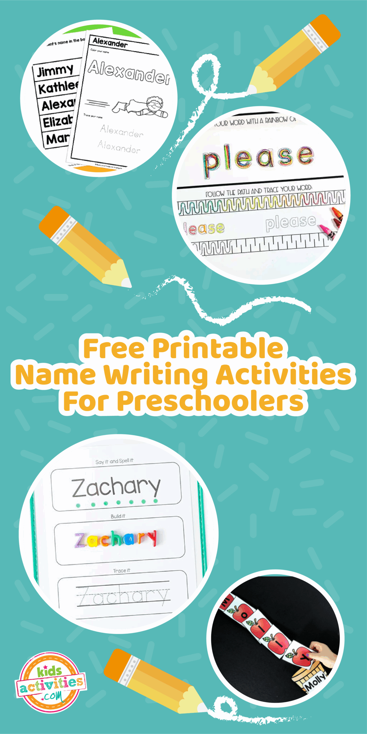 free printable name activities for preschoolers