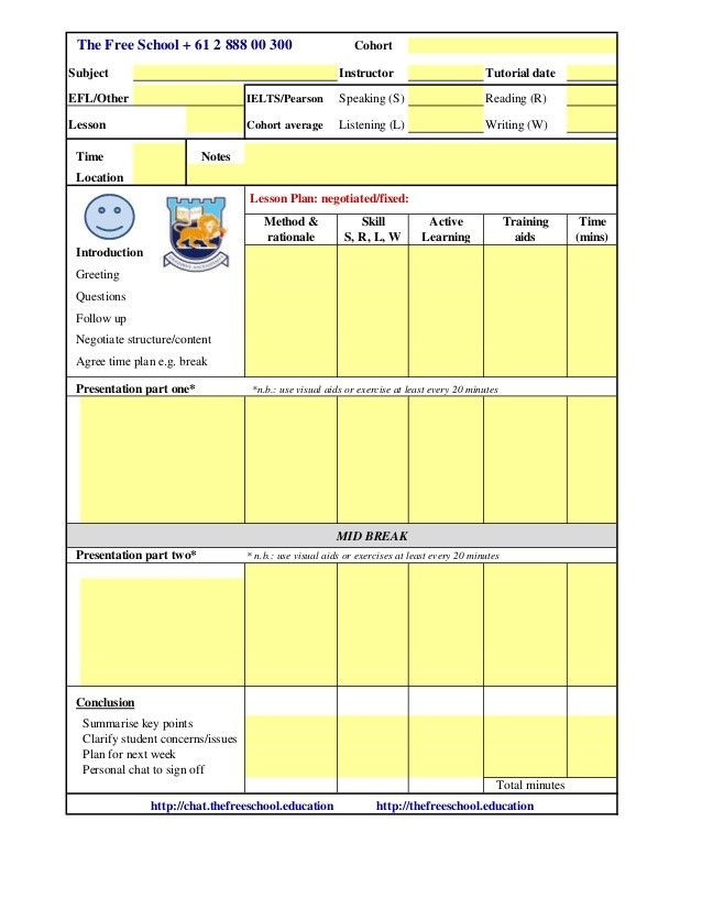 Esl Lesson Plan Template Unique Tesol Esl Lesson Plan Template