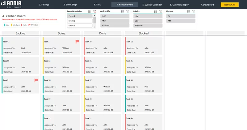 Event Planning Template Excel Adnia Solutions