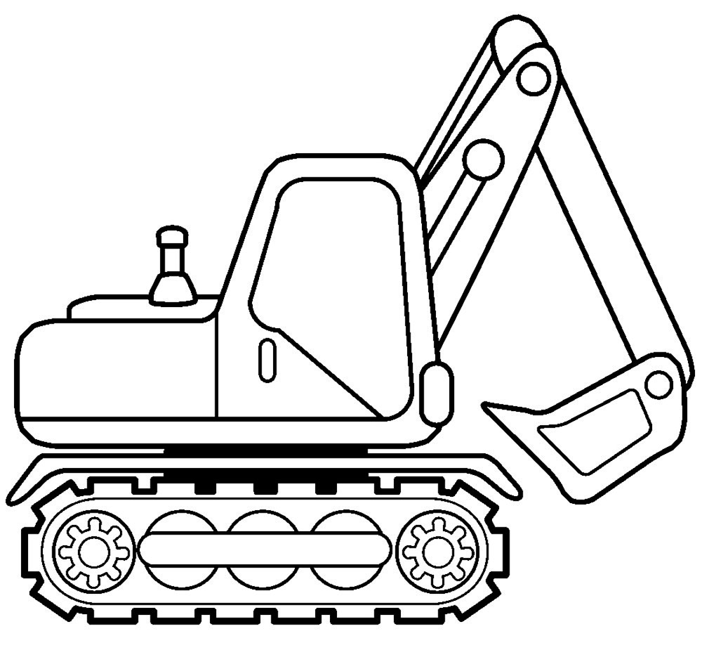 excavator printable picture