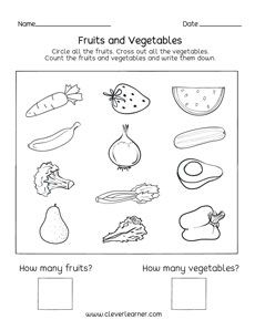 Fabulous Preschool Worksheets Fruits Vegetables Feelings Lesson Plan Esl