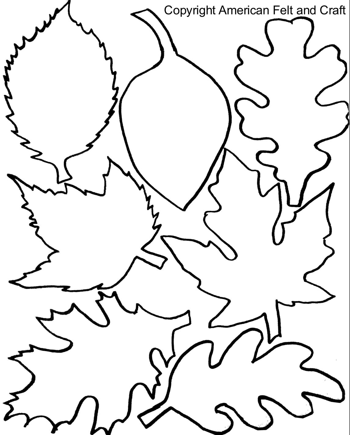 Fall Felt Leaves With Templates Fall Leaf Template Leaf Template
