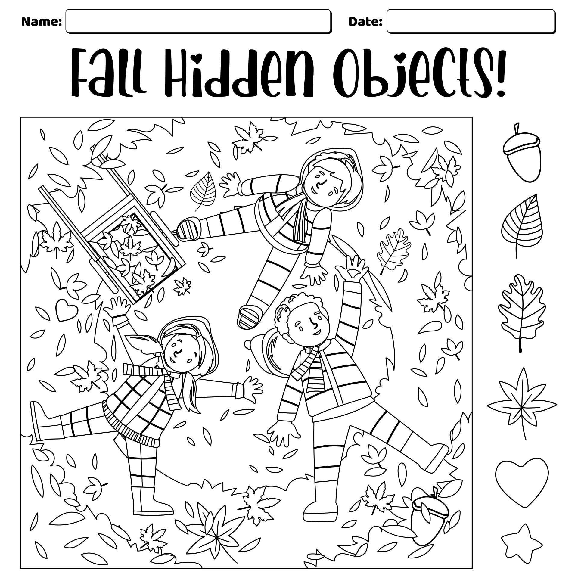 fall hidden picture printable free
