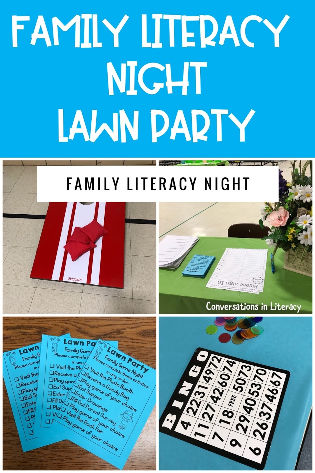 Family Literacy Night Activities It 39 s A Lawn Party Conversations In 