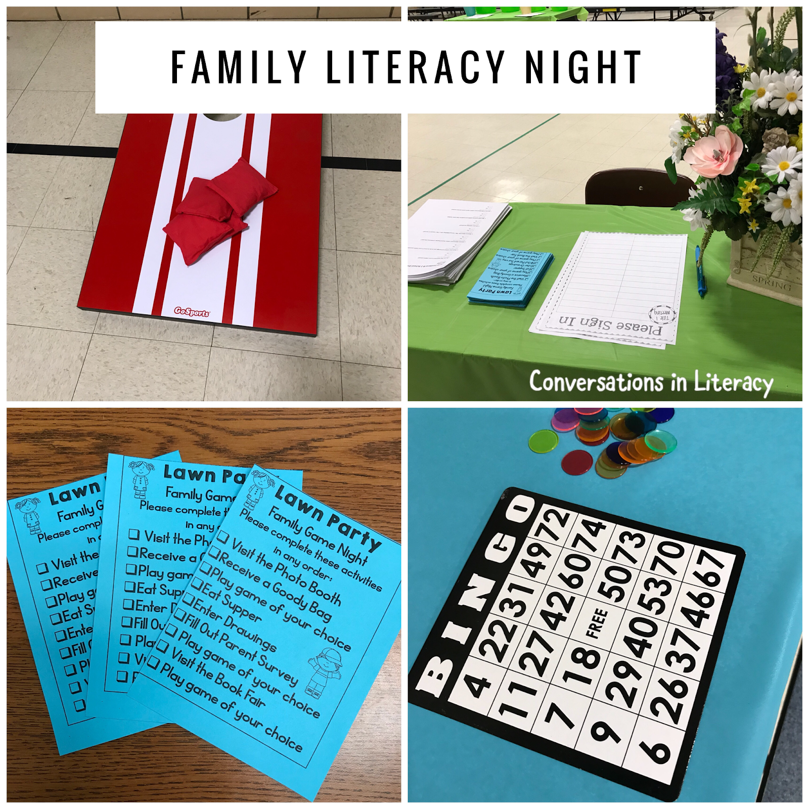 Family Literacy Night Activities It 39 s A Lawn Party Conversations In 