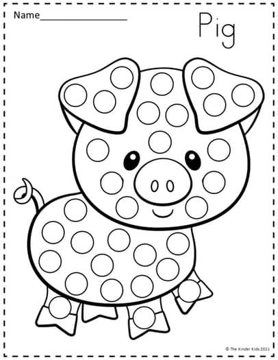 Farm Animals Dot Activity Printables Artofit